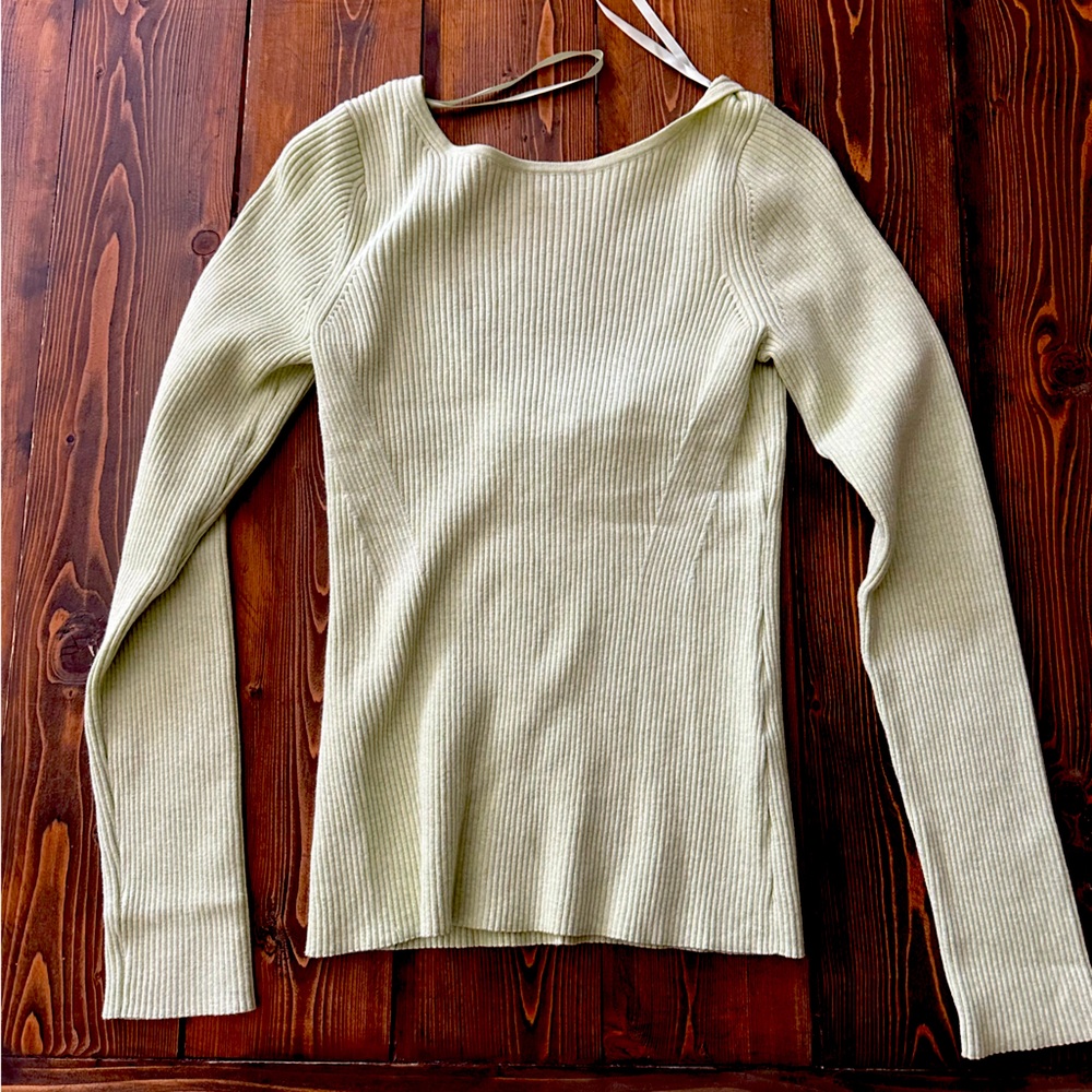 Banana Republic Lime Ribbed Sweater